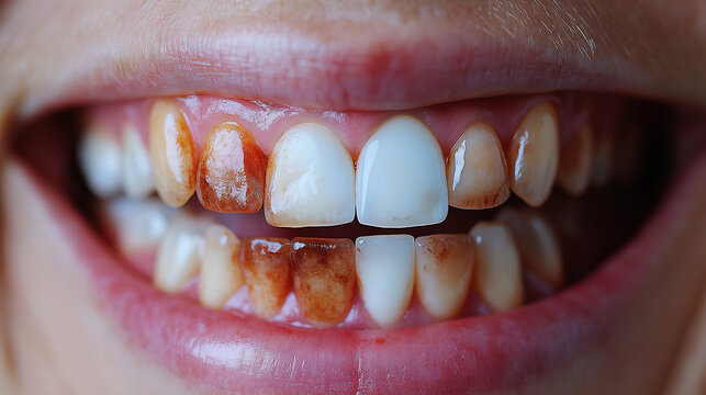 Cosmetic Dentistry Transformation, Misaligned and Stained Teeth vs. Perfect Veneers, dental veneers, before and after, smile makeover, cosmetic dentistry, dental transformation, misaligned teeth, teet