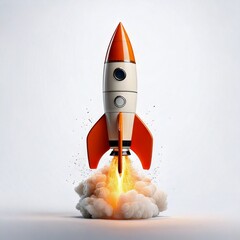 Rocket Toy Taking Off