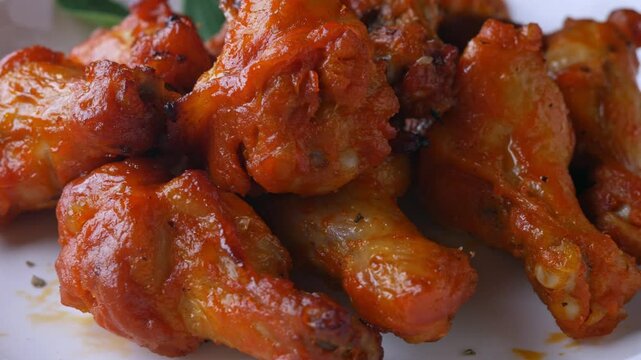 Classic New Orleans BBQ Roasted chicken buffalo wings.
