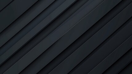 Obraz premium Dark deep black dynamic abstract background with diagonal lines. Modern creative halftone premium gradient. 3d cover of business presentation banner.