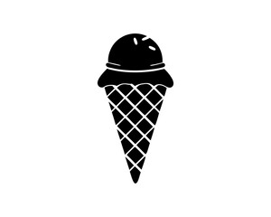 creative details Ice Cream Cone with a Tiny Surfboard Stuck in It Icon vector illustration 