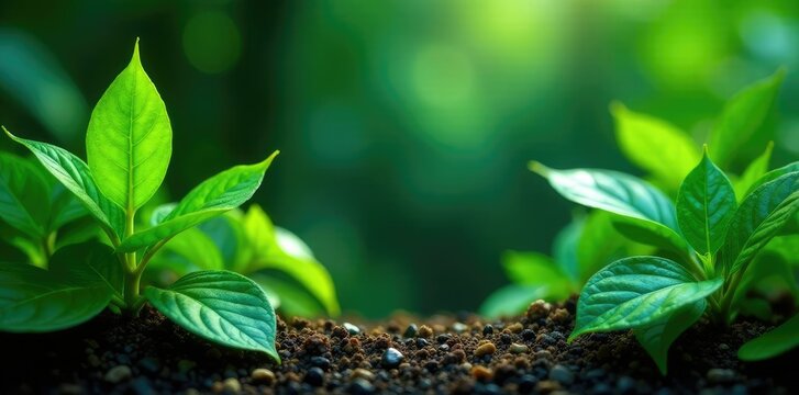 Leafy greens and sharkara varatti on the ground, botanical, tropical plants,