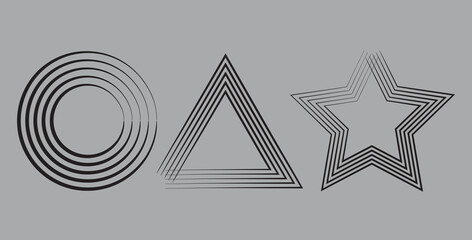 abstract black white stripe line. geometric hexagon texture background. polygon pattern. retro styled concept