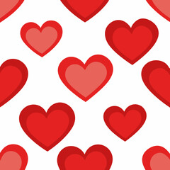 Love shape shameless pattern design