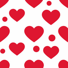 Love shape shameless pattern design