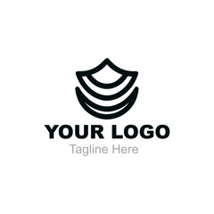 Design with the text your logo. A customizable template perfect for businesses and individuals looking to create a unique brand identity.