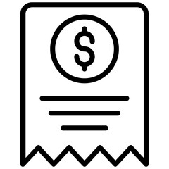Bill Outline Icon