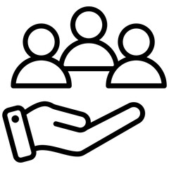 Customer Outline Icon