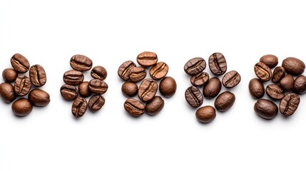 Naklejka premium Roasted Coffee Beans: Aromatic and Rich