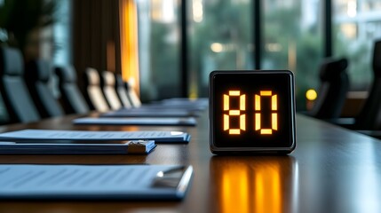 Time is money concept with a digital clock displaying time lapse