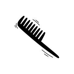 Hand Drawn Comb Illustration. Doodle Vector. Isolated on White Background - EPS 10 Vector