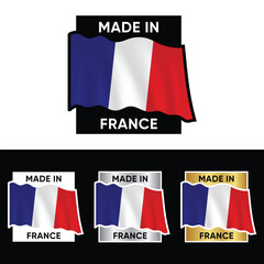 Made in France Make in France Organic Genuine Seal Tag Stamp Badge Made with Love Product of France