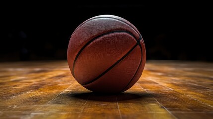 Obraz premium basketball on black