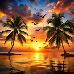 Tropical Sunset Paradise