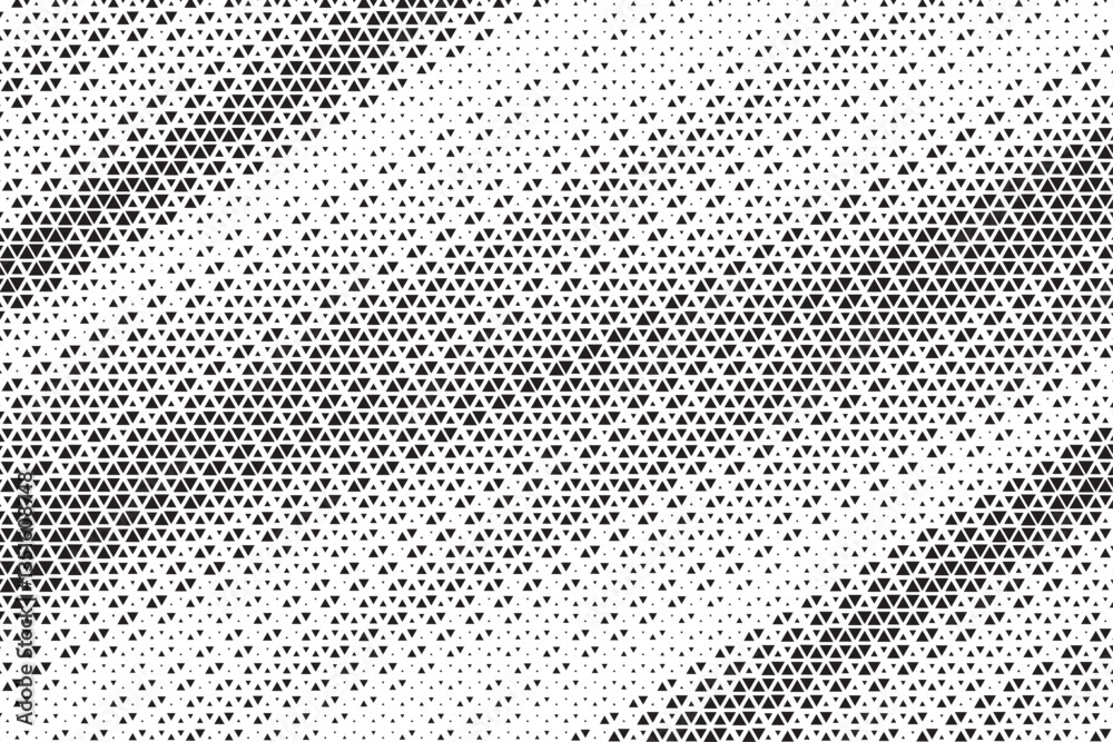 Aufkleber triangular halftone texture retro wave vector. geometric technology abstract diagonal dotted backgro