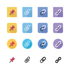 Fototapeta premium Set of vector icons for web and mobile applications