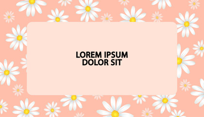 floral frame with flowers