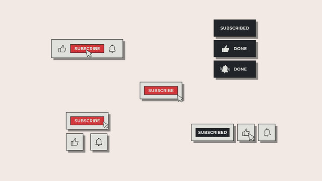 Social Media Subscribe Button
