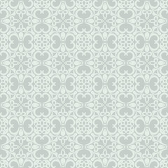 Elegant Green Damask Seamless Pattern for Sophisticated Decorative Design . Vector illustration.