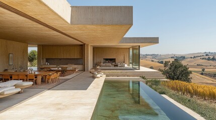Expansive desert home with infinity pool and stunning views