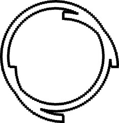 Pixel line creative design digital. Element 8 bit retro