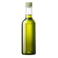 Olive oil bottle isolated on white background