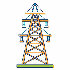 power tower isolated on white