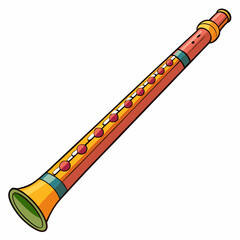 didgeridoo musical instrument vector illustration