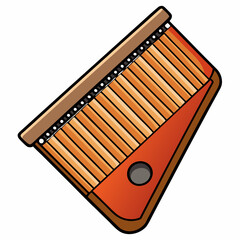 kalimba isolated on white background