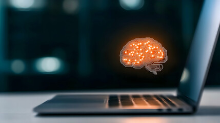 Advanced Computer Chipset Circuit Representing Futuristic Technology and Machine Learning