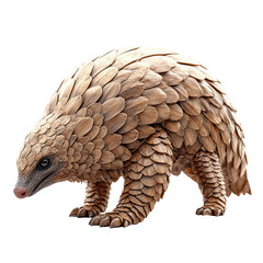 Pangolin isolated on transparent background, PNG