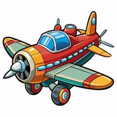 airplane isolated on white