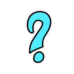 question mark vector element