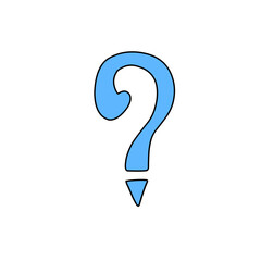 question mark vector element