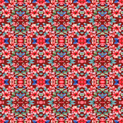  flower mix seamless pattern for textile design