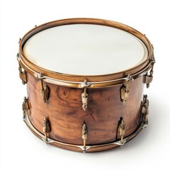 Generic Marching Band Scene Drum Wooden Background.