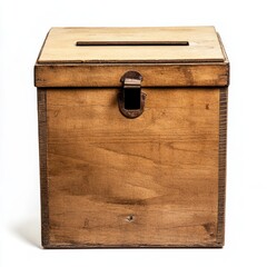 Generic Ballot Slotted Moment Frame Wooden Background.