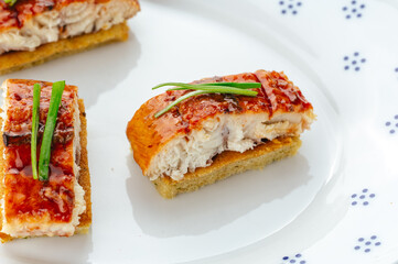 restaurant food on a white background
