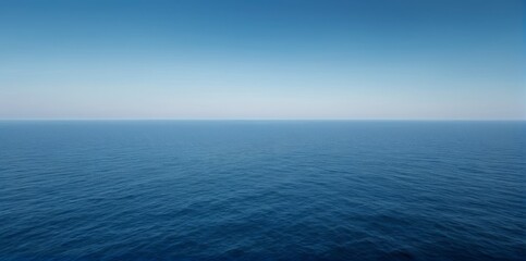 Obraz premium 海と空の背景、ブルーの景色