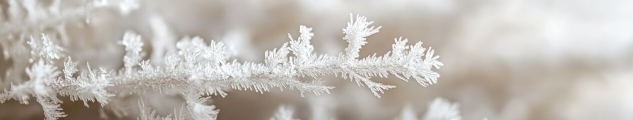 Obraz premium Sparkling frost crystals