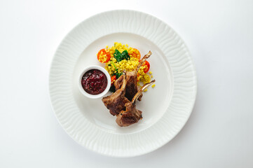 traditional Japanese sushi rolls on a white background
