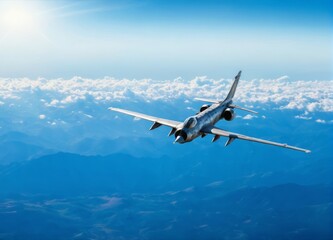 Naklejka premium 航空機, 飛行機, 航空機, 空, ジェット, 旅行, 旋律の美しい, フライト, 蠅, 運送, フライング, 