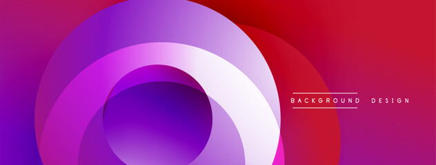 Abstract composition with layered circular elements, blending gradients and soft transitions, creating a sense of depth, motion, and visual harmony