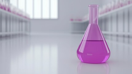 Scientists examining molecular advancements in biotechnology medication, with lab equipment in focus, leaving copy space for showcasing progress or detailing research findings. , Minimalism Clean and