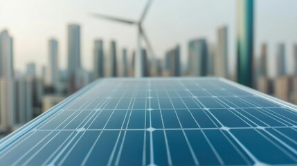 Fototapeta premium Illustration of net zero emissions policy, with a focus on sustainable practices, emissions targets, and green energy solutions, leaving room for detailing how policies are implemented. , Minimalism