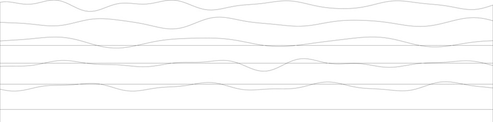 Abstract wavy lines pattern on white background.