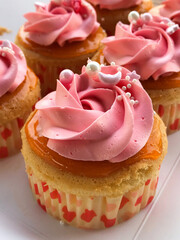 pink cupcake.