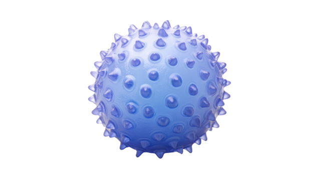 blueberry shaped ball of solid textured material