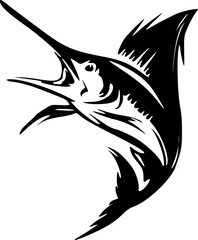 ilustration background vector marlin fish