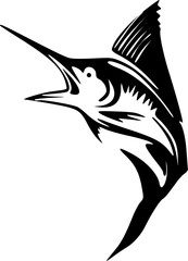 ilustration background vector marlin fish